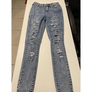 Teen girls SO Goods For Life High Rise Jeggings, Size 3/26W  Light/dark Wash